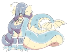 popplebot: Sea serpent naga lady < |D’‘‘