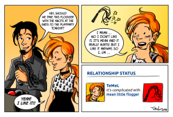 kinkycomics:  Trying to sum up my relationship to one of our
