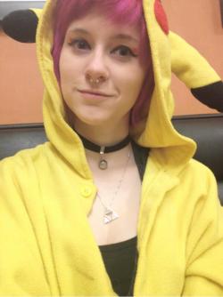 I was pikachu at the kyary show tonight~♥