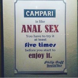 😳 I actually love #Campari #bittersweet by jordancarverofficial