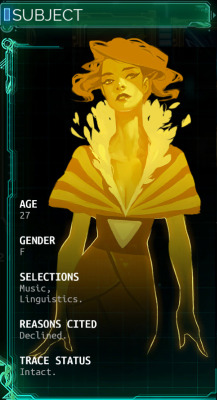 ocylith:  One of the people you meet in Transistor has “X”