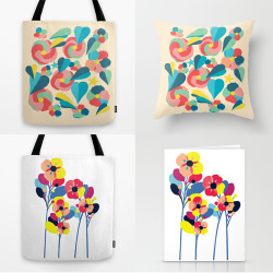 jenlynnparent:  Added a few new flowery things to my Society6