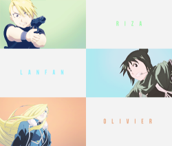 elricity:  fma ladies + colours 