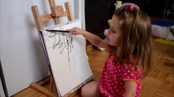  Artist Collaborates with 2-Year-Old Daughter and Creates Works