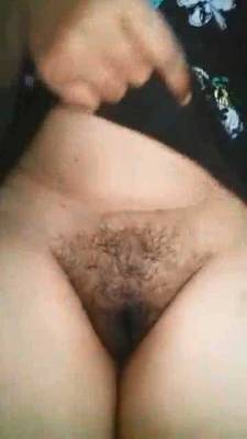 desipussys:    Telugu hairy girl exposing cute wet pussy flower