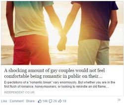 spankmehardbarry:  whoa, do u mean to tell me that most gay couples won’t show affection in public out of fear of what the public might think and DO, and how they might get assaulted or even killed bc they decided to hold their partners hand? what a