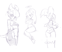 mylittledoxy:  More toonish doodles 