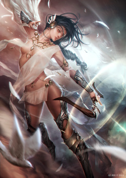 finest-cg-art: Wind Archer by ae-rie