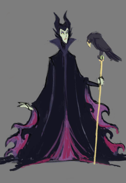 salvatriss:  Maleficent doodle. She’s always a challenge to