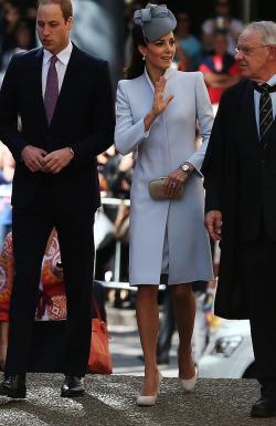 William and Catherine, Duke and Duchess of Cambridge, attended Easter services at St. Andrew’s Cathedral in downtown Sydney, Australia