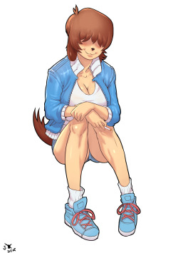 Colo aka Nagrolaz has done some work with her cute dog girl OC.