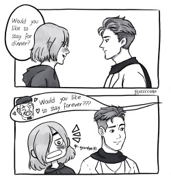 graceccano: Dinner would be great Yuri’s grandpa loves Otabek