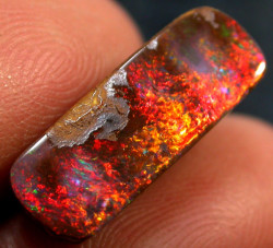 mineralists:  Bright red displays of fire in this beautiful Boulder