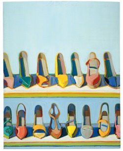 thunderstruck9:  Wayne Thiebaud (American, b. 1920), Shoe Rows,