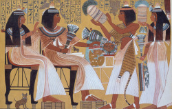 egyptianways:  Ipuy and Wife Receive Offerings from Their Children