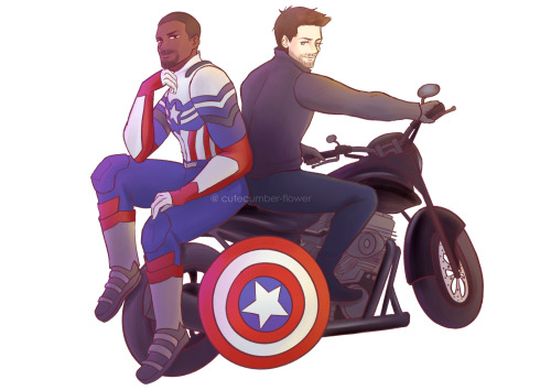 cutecumber-flower:  sambucky on bucky’s motorcycle because