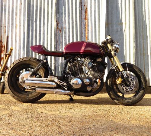 bikebound:  Today on BikeBound: “Iron Man” Virago 1100 by