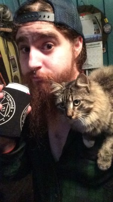 Budweiser instead of rum, cat instead of a parrot, and no eye