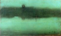 artist-whistler:  Nocturne Grey and Silver, James McNeill Whistler