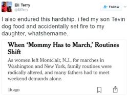 thetrippytrip:     no wonder mommy has to march   