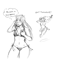 doodlesafterdark:silly comic going off old sketches  I did