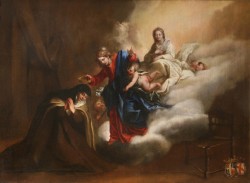 theraccolta:  Bartolomeo Guidobono - Incoronazione di Santa Teresa