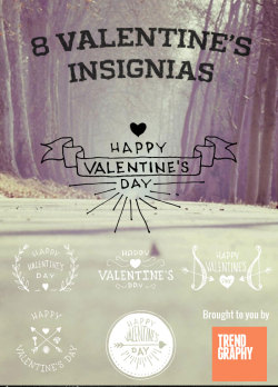 trendgraphy:  8 Handmade Valentines Insignias Pack by Trendgraphy!