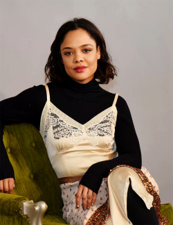 dailytessa:Tessa Thompson photographed by Lily Lawrence for The