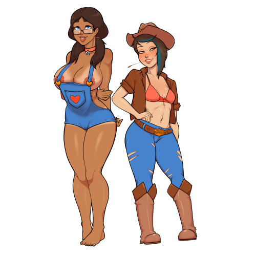 mrpotatoparty:  Emily & Micaela Farm/country outfit