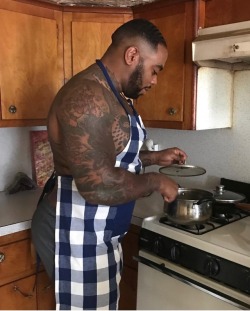 Thick and Muscular Black Men