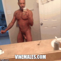 vinemales:  Black straight fit man loves to tease (but he deleted
