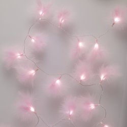 shay-gnar:  aurorasdreamerie:  Pink Fluffy Feather Fairy Lights