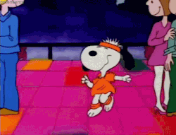 wilwheaton:  Snoopy was thrown out for doing Flashdance in what