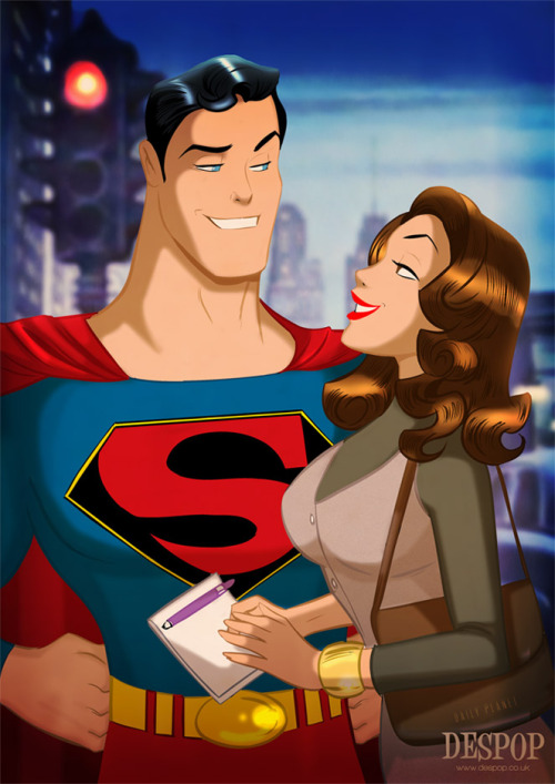 brianmichaelbendis:  Classic Lois Lane and Superman by Des Taylor   To awesome!!!!