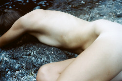 ransomltd:  Form studies. Lauren at the river. Shot with Kodak