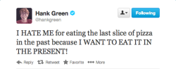 edwardspoonhands:  galaxyhitchhiker:  In which Hank Green is