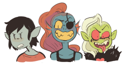 sailorleo:  toothy monster lesbians (they could start a band)