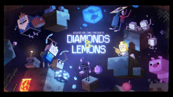 Diamonds & Lemons - title carddesigned by Hanna K. Nyströmpainted