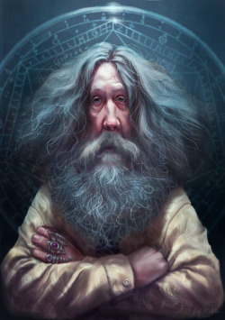 Alan Moore by  Diego Maia  