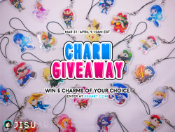 jisuart:  Time for another GIVEAWAY!!!Giving away 5 of my charms.