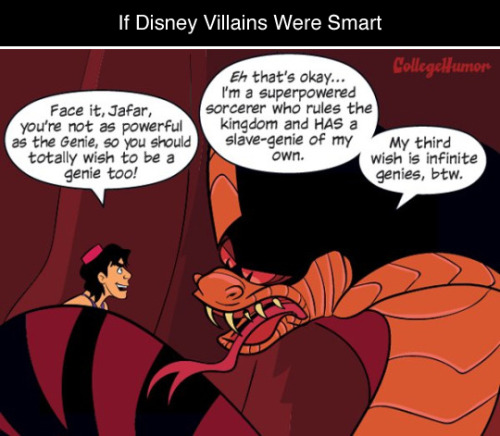 tastefullyoffensive:  If Disney Villains Were Smart by Paul Westover 