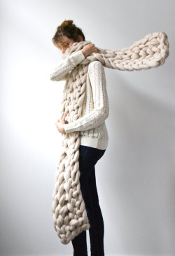 culturenlifestyle:  Handmade Oversized Scarves & Chunky Blankets