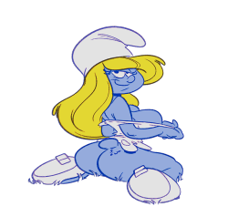 slewdbtumblng:Why i’m seeing so many Smurfettes lately? is