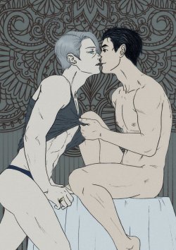 nsfw-victuuri-week:  ※  Art by @somethingyoirelated (Twitter)A