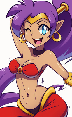 zappajawaka:  Art by: dmy-gfx  http://ygvantheshaper.deviantart.com/art/Shantae-545472301