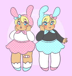 jacquelynkelly:  everyone’s favorite stylish bunny twins, chrissy