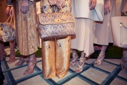 its-a-fab-world:  Mulberry Ready-To-Wear Spring 2013 Backstage 