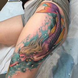 mermaids-luv:    Mermaids and tropical tattoos blog🌊🐚🐠🐙🐟🐠🐳🐬