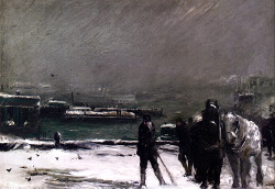 bofransson:  Docks in Winter George Wesley Bellows - 1911 