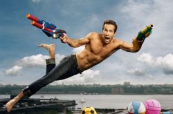 harvzilla:I love water guns/rayguns. So here is a small collection of celeb shots featuring them. 